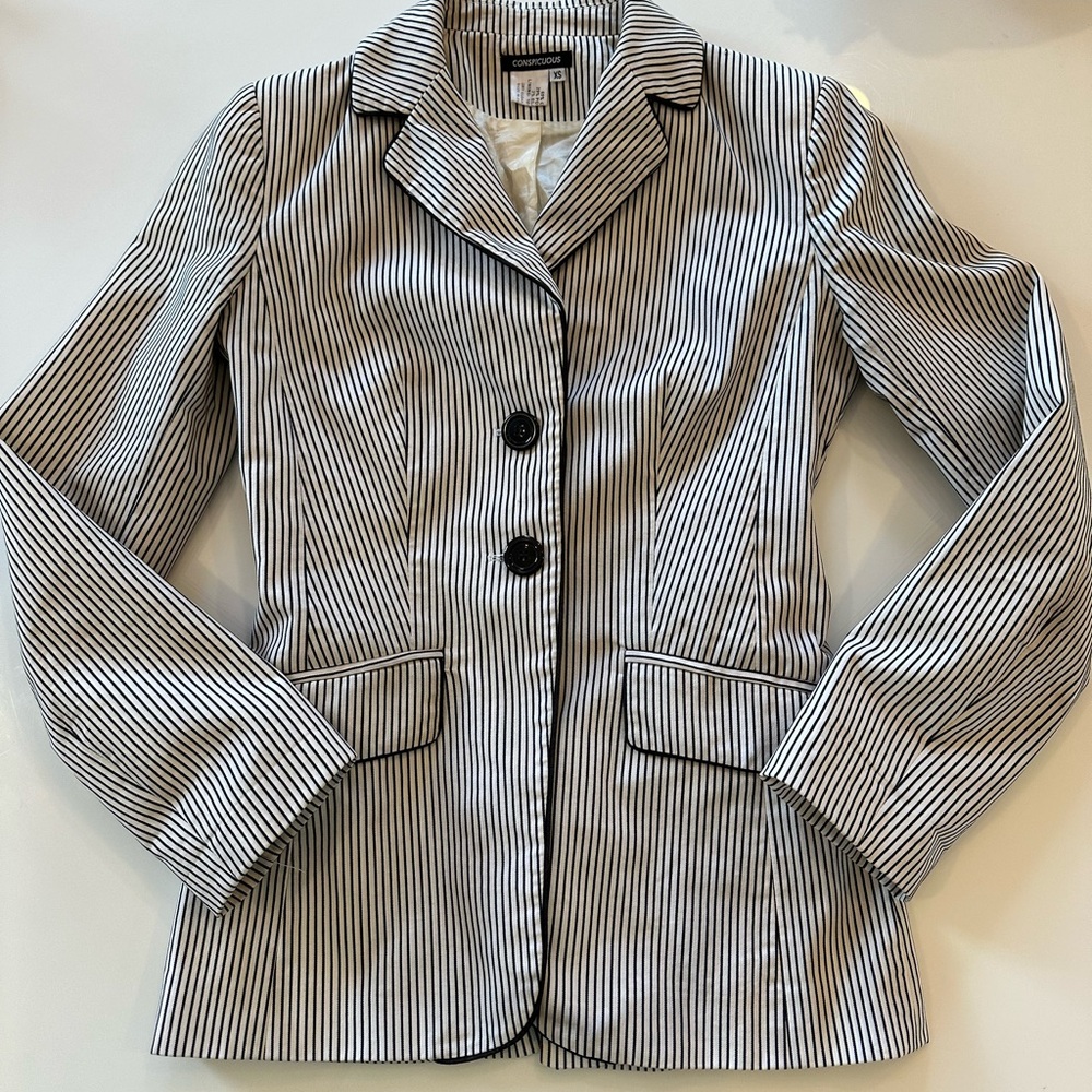Striped Women's Blazer Jacket